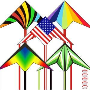 Delta Kites with String & Hand for Outdoor